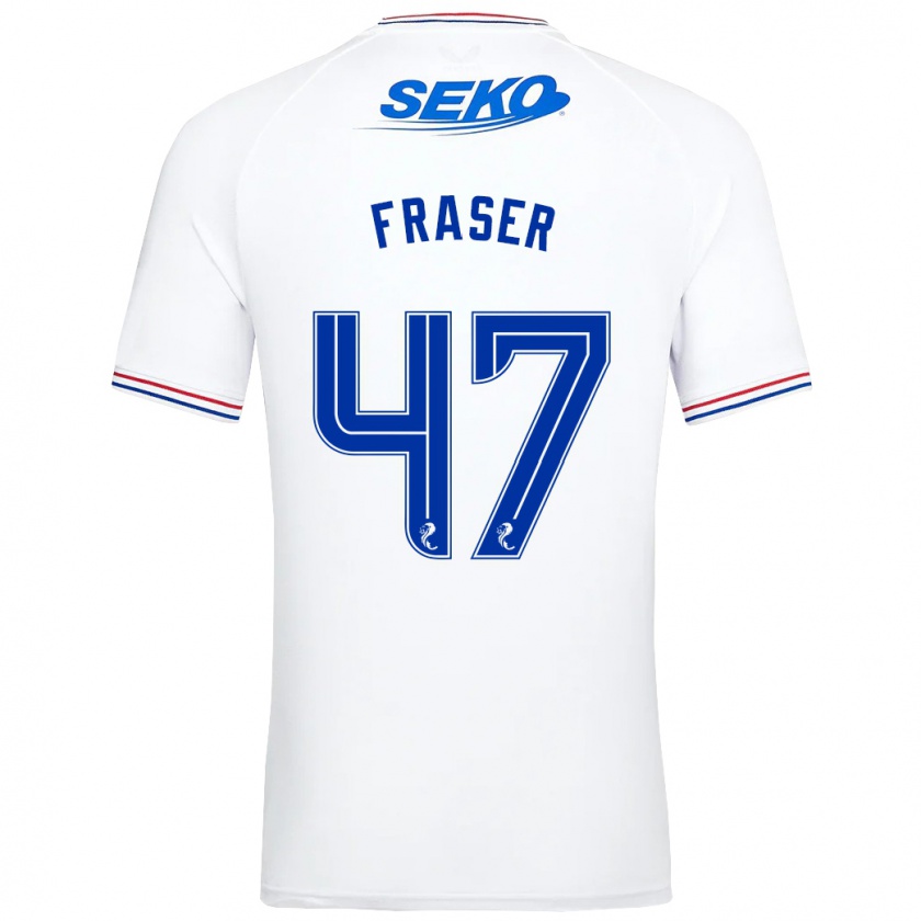 Kandiny Herren Robbie Fraser #47 Weiß Auswärtstrikot Trikot 2023/24 T-Shirt Österreich