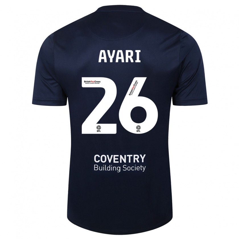 Kandiny Herren Yasin Ayari #26 Rote Marine Auswärtstrikot Trikot 2023/24 T-Shirt Österreich