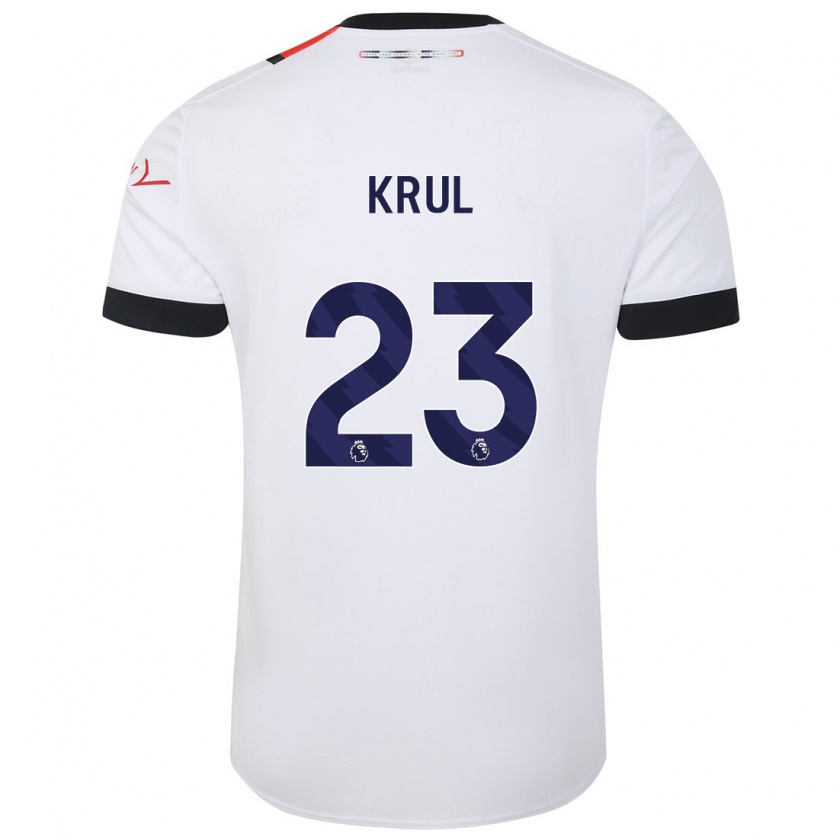 Kandiny Hombre Camiseta Tim Krul #23 Blanco 2ª Equipación 2023/24 La Camisa México