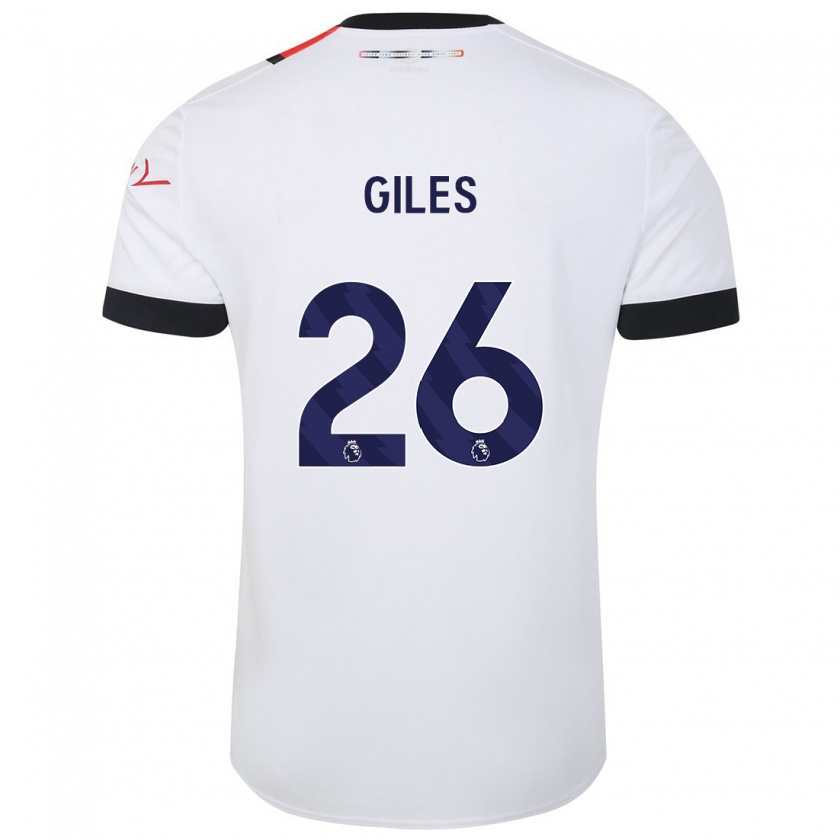 Kandiny Hombre Camiseta Ryan Giles #26 Blanco 2ª Equipación 2023/24 La Camisa México