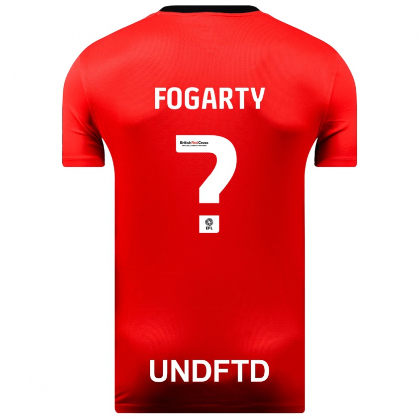 Kandiny Heren Tom Fogarty #0 Rood Uitshirt Uittenue 2023/24 T-Shirt België