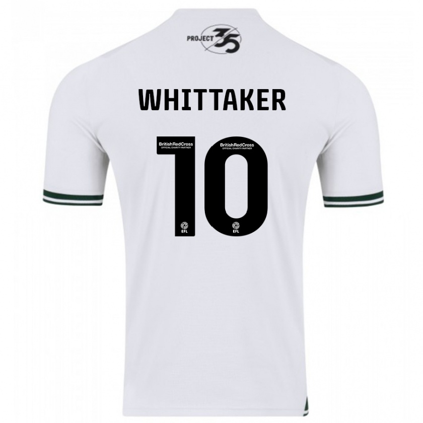 Kandiny Hombre Camiseta Morgan Whittaker #10 Blanco 2ª Equipación 2023/24 La Camisa