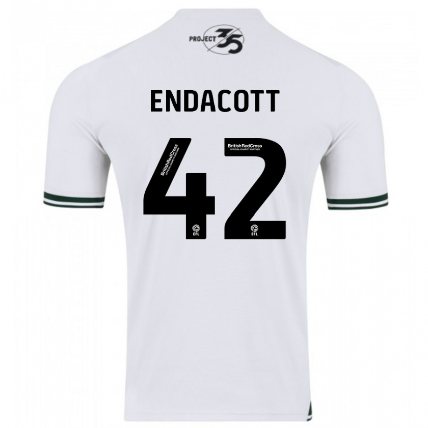 Kandiny Heren Jack Endacott #42 Wit Uitshirt Uittenue 2023/24 T-Shirt België