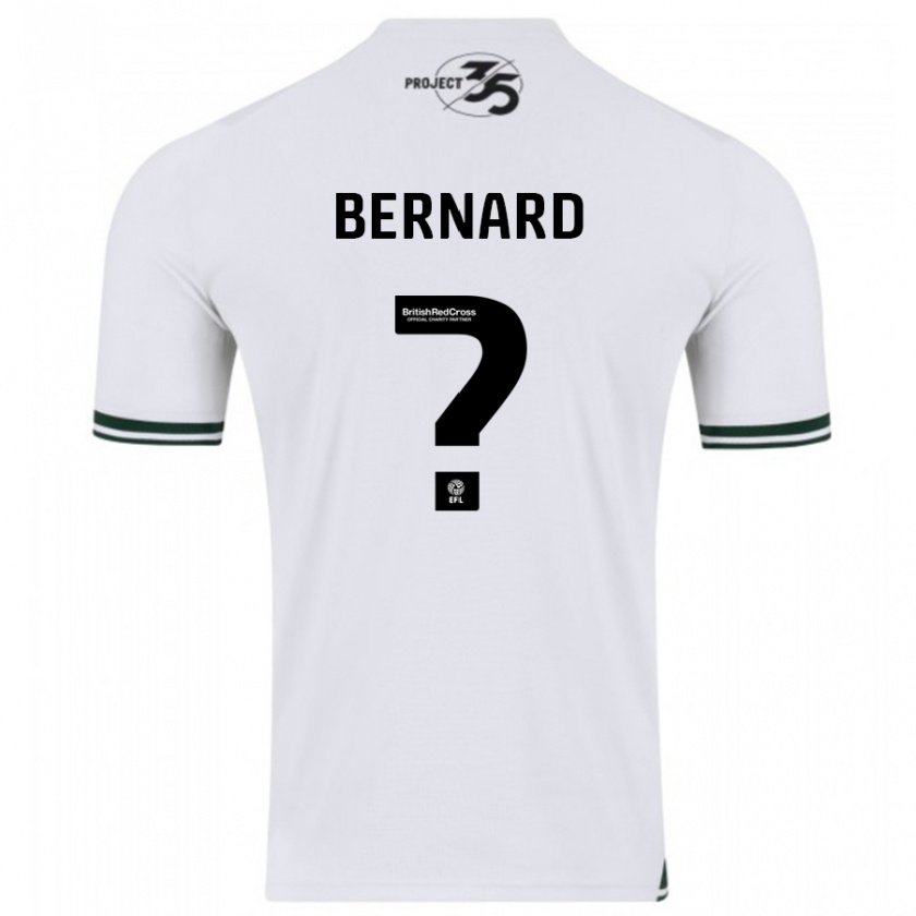 Kandiny Uomo Maglia Josh Bernard #0 Bianco Kit Gara Away 2023/24 Maglietta