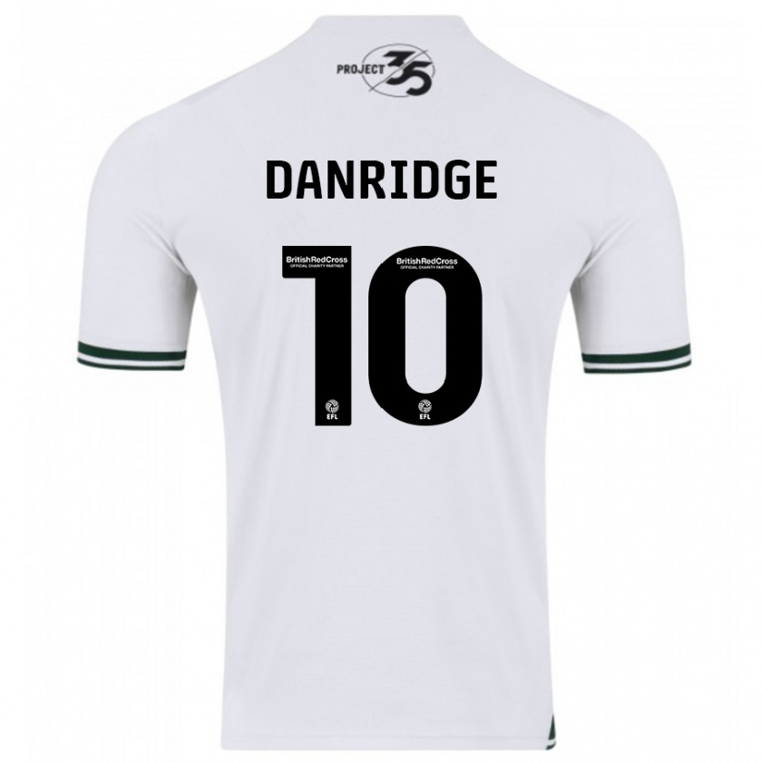 Kandiny Uomo Maglia Rebecca Danridge #10 Bianco Kit Gara Away 2023/24 Maglietta