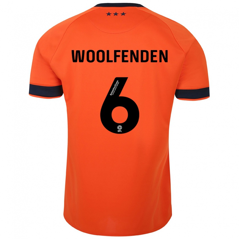 Kandiny Uomo Maglia Luke Woolfenden #6 Arancia Kit Gara Away 2023/24 Maglietta