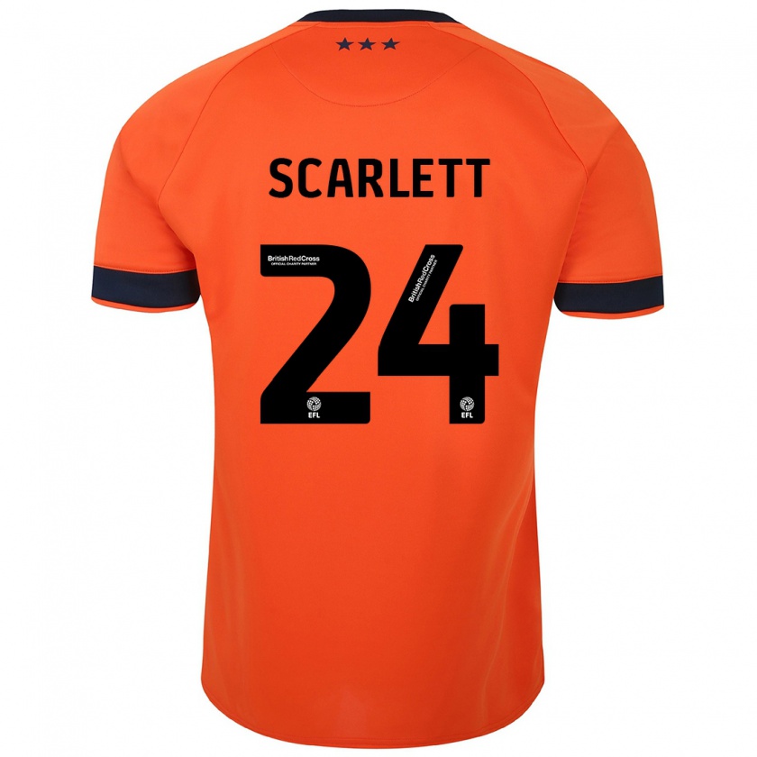 Kandiny Herren Dane Scarlett #24 Orangefarben Auswärtstrikot Trikot 2023/24 T-Shirt Österreich