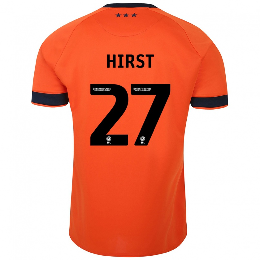 Kandiny Uomo Maglia George Hirst #27 Arancia Kit Gara Away 2023/24 Maglietta