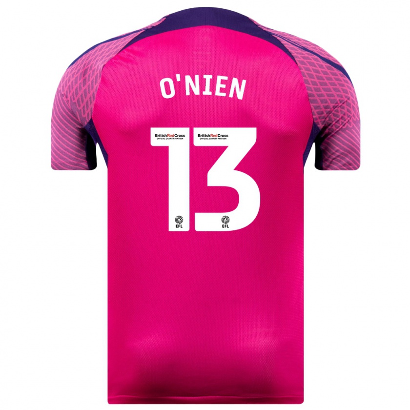 Kandiny Hombre Camiseta Luke O'nien #13 Morado 2ª Equipación 2023/24 La Camisa