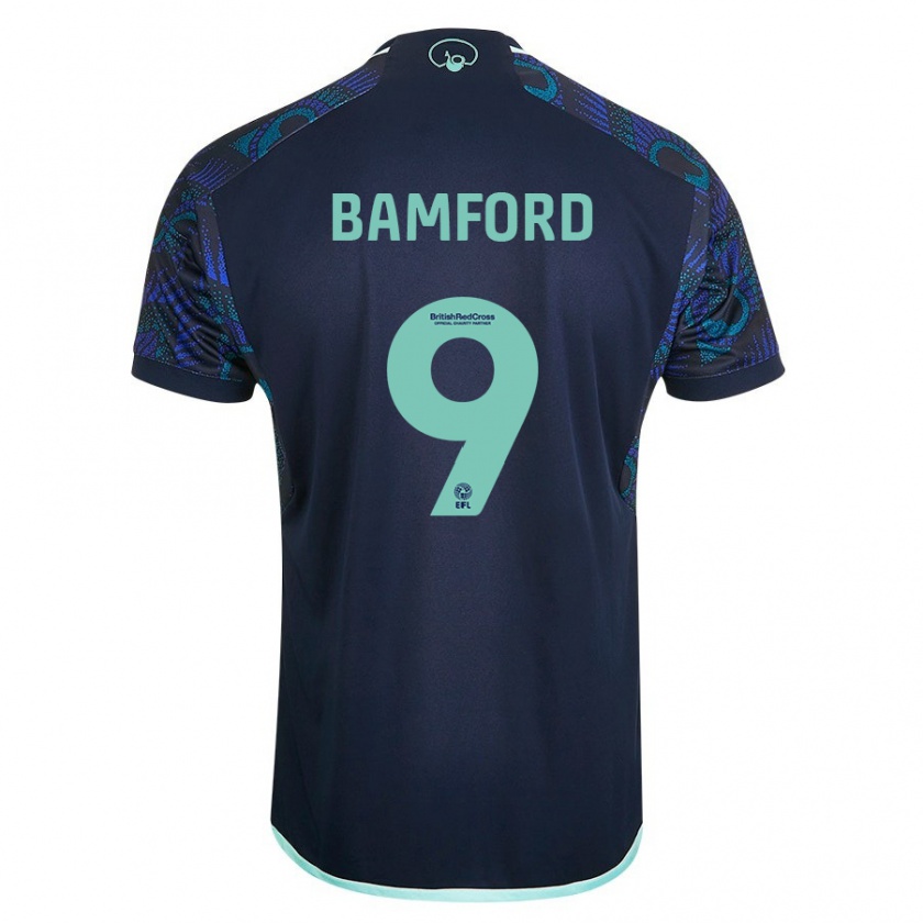 Kandiny Uomo Maglia Patrick Bamford #9 Blu Kit Gara Away 2023/24 Maglietta