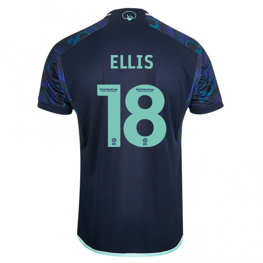 Kandiny Herren Macy Ellis #18 Blau Auswärtstrikot Trikot 2023/24 T-Shirt Österreich