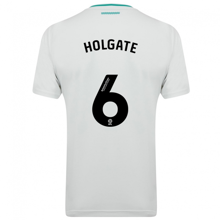 Kandiny Heren Mason Holgate #6 Wit Uitshirt Uittenue 2023/24 T-Shirt België