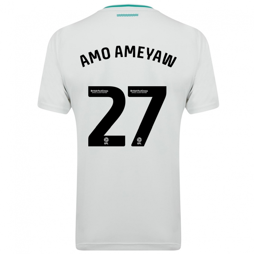 Kandiny Uomo Maglia Samuel Amo-Ameyaw #27 Bianco Kit Gara Away 2023/24 Maglietta