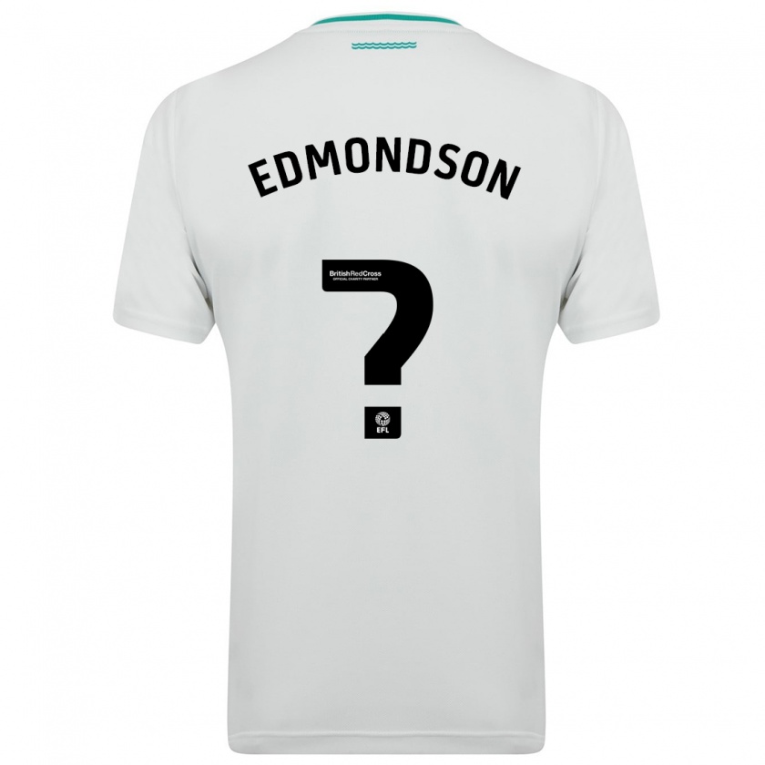 Kandiny Uomo Maglia Tyler Edmondson #0 Bianco Kit Gara Away 2023/24 Maglietta