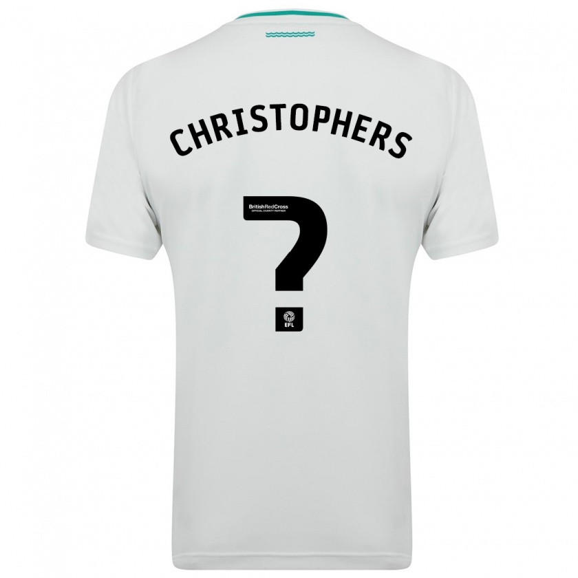 Kandiny Hombre Camiseta Leo Christophers #0 Blanco 2ª Equipación 2023/24 La Camisa