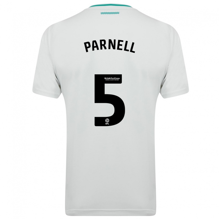 Kandiny Hombre Camiseta Rosanna Parnell #5 Blanco 2ª Equipación 2023/24 La Camisa