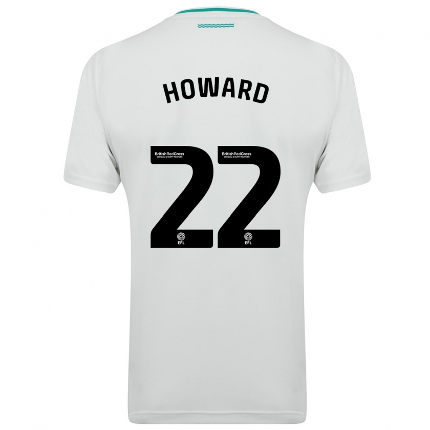 Kandiny Uomo Maglia Bethany-May Howard #22 Bianco Kit Gara Away 2023/24 Maglietta