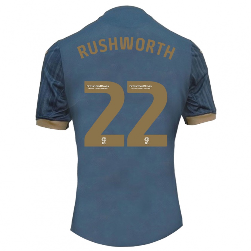 Kandiny Heren Carl Rushworth #22 Donkerblauw Uitshirt Uittenue 2023/24 T-Shirt België