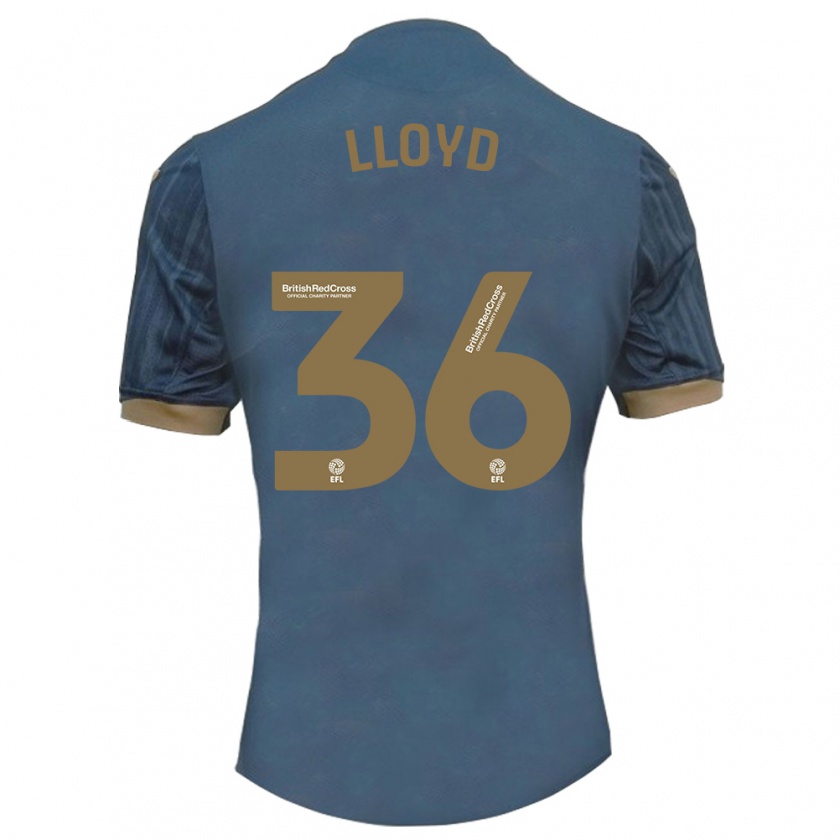 Kandiny Uomo Maglia Ben Lloyd #36 Verde Acqua Scuro Kit Gara Away 2023/24 Maglietta