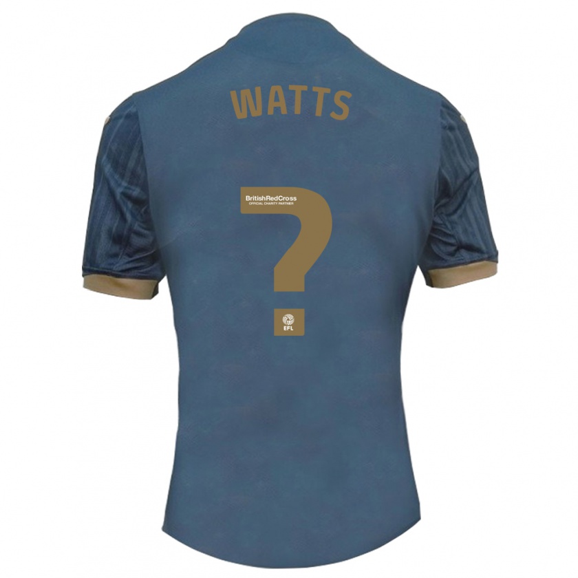 Kandiny Heren Evan Watts #0 Donkerblauw Uitshirt Uittenue 2023/24 T-Shirt België