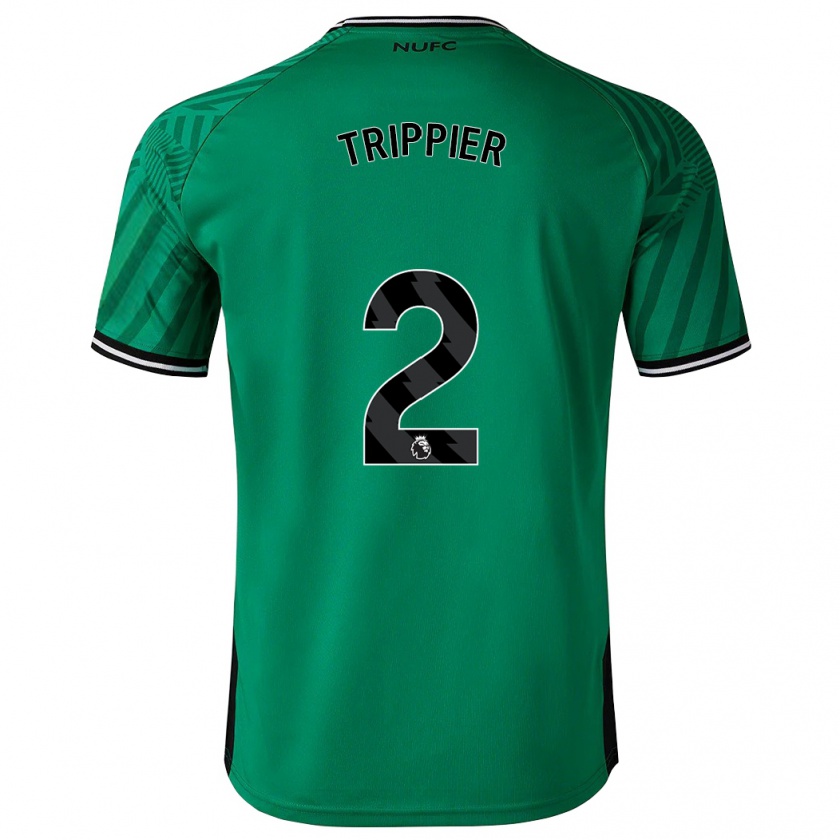 Kandiny Uomo Maglia Kieran Trippier #2 Verde Kit Gara Away 2023/24 Maglietta