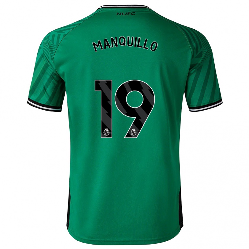 Kandiny Uomo Maglia Javier Manquillo #19 Verde Kit Gara Away 2023/24 Maglietta