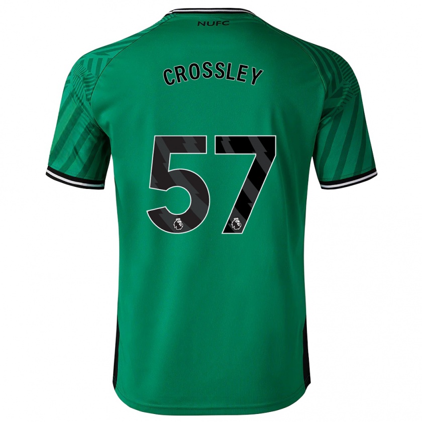 Kandiny Uomo Maglia Kyle Crossley #57 Verde Kit Gara Away 2023/24 Maglietta