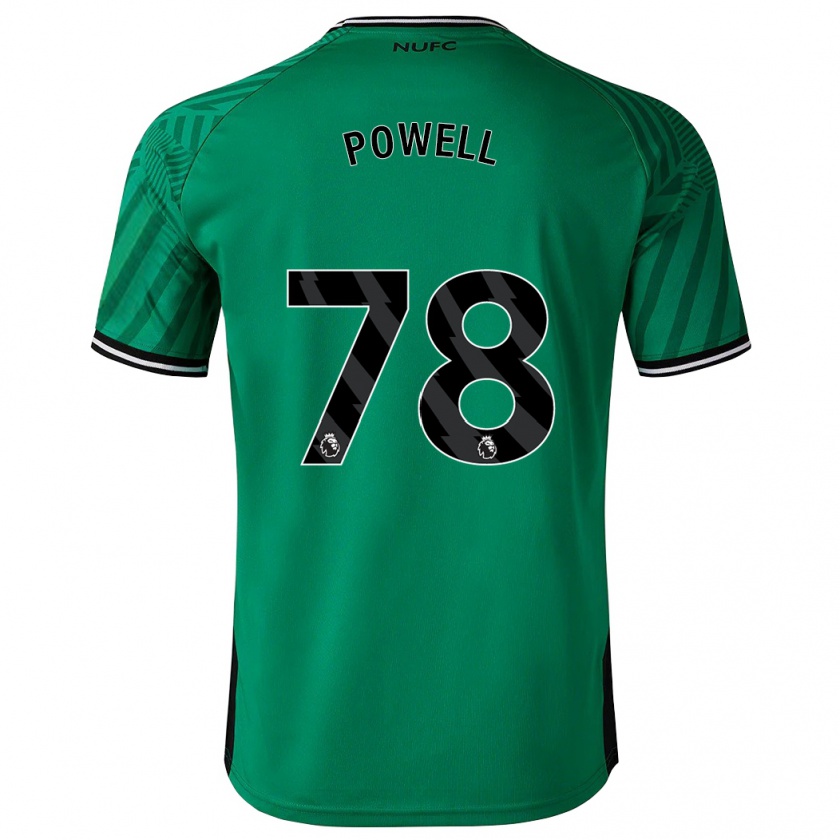 Kandiny Uomo Maglia Harry Powell #78 Verde Kit Gara Away 2023/24 Maglietta