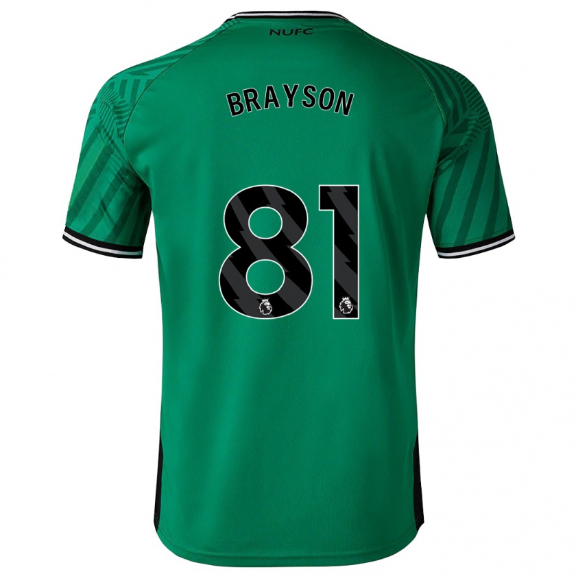 Kandiny Uomo Maglia Joe Brayson #81 Verde Kit Gara Away 2023/24 Maglietta