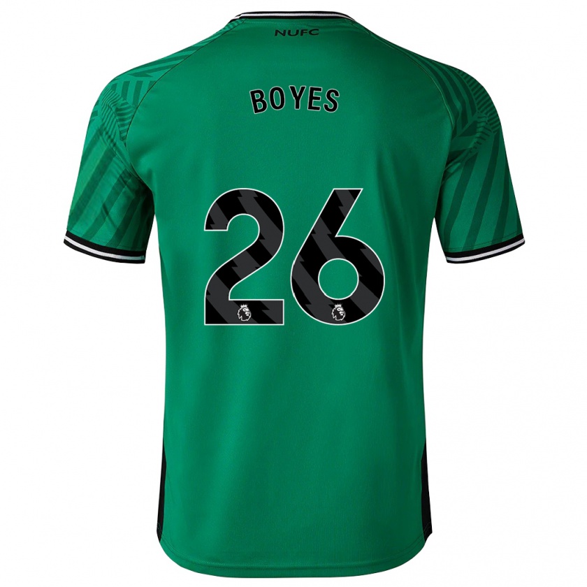 Kandiny Uomo Maglia Grace Boyes #26 Verde Kit Gara Away 2023/24 Maglietta