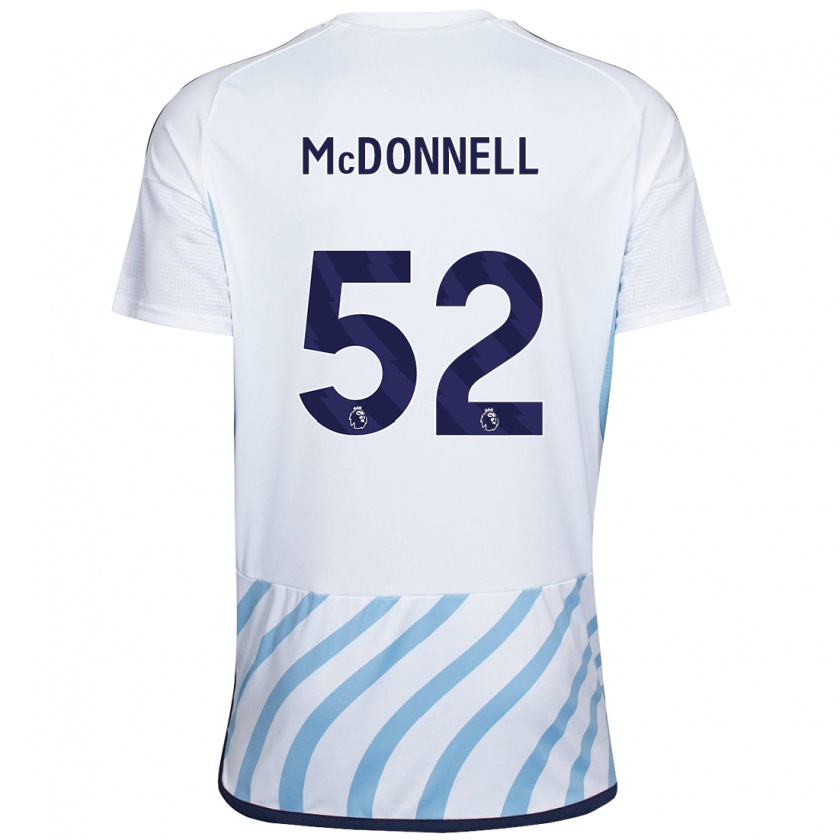 Kandiny Herren Jamie Mcdonnell #52 Weiß Blau Auswärtstrikot Trikot 2023/24 T-Shirt Österreich