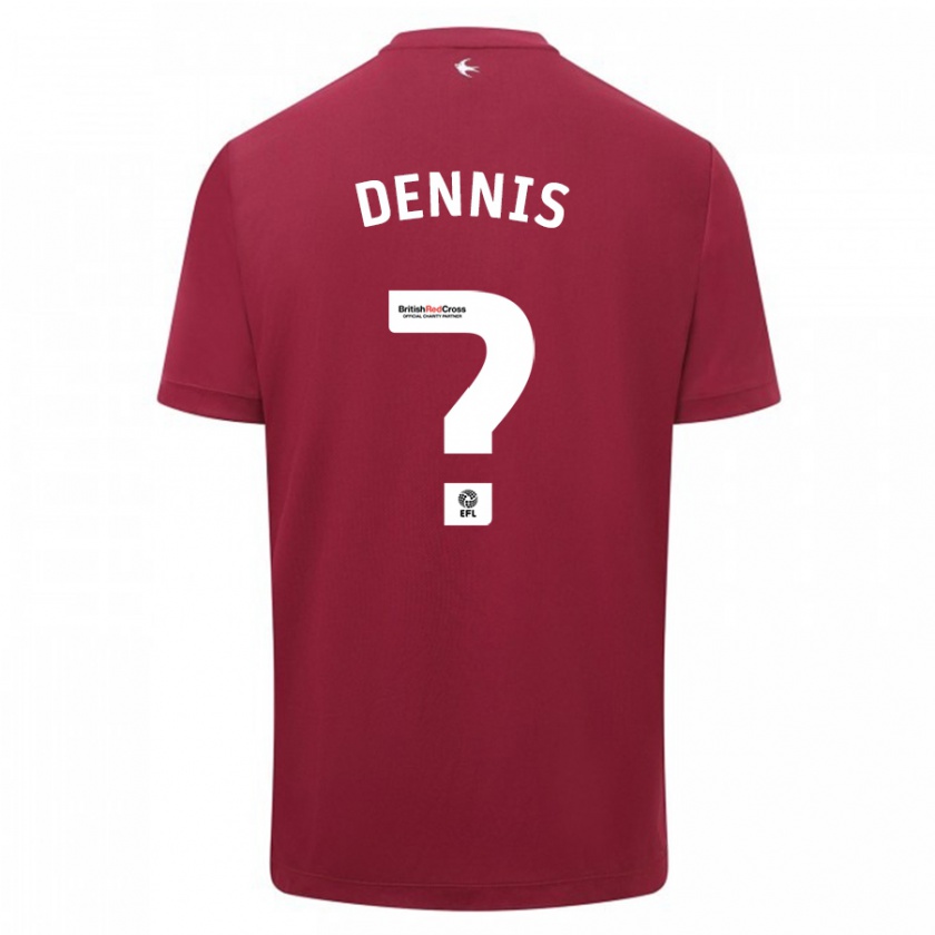 Kandiny Uomo Maglia Jake Dennis #0 Rosso Kit Gara Away 2023/24 Maglietta