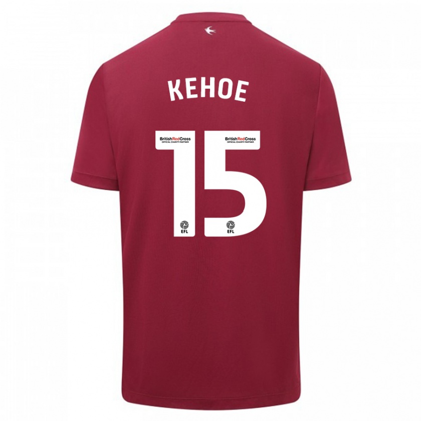 Kandiny Hombre Camiseta Molly Kehoe #15 Rojo 2ª Equipación 2023/24 La Camisa