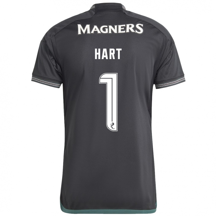 Kandiny Uomo Maglia Joe Hart #1 Nero Kit Gara Away 2023/24 Maglietta