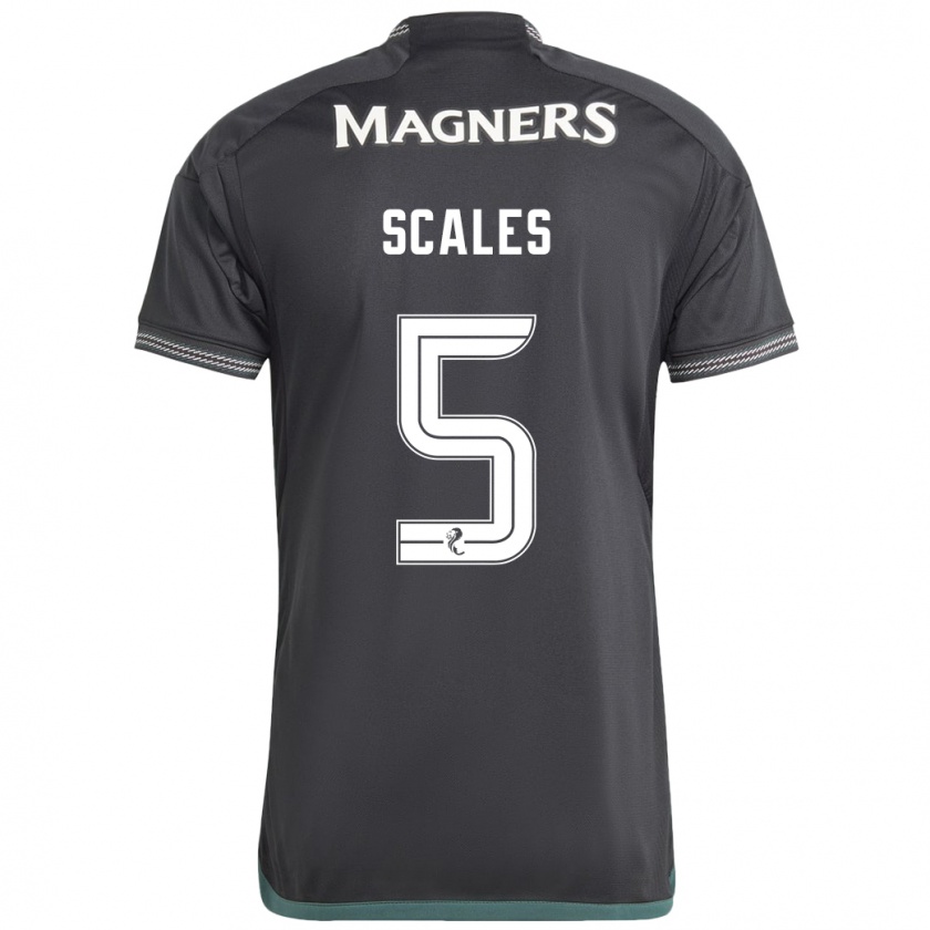 Kandiny Hombre Camiseta Liam Scales #5 Negro 2ª Equipación 2023/24 La Camisa México