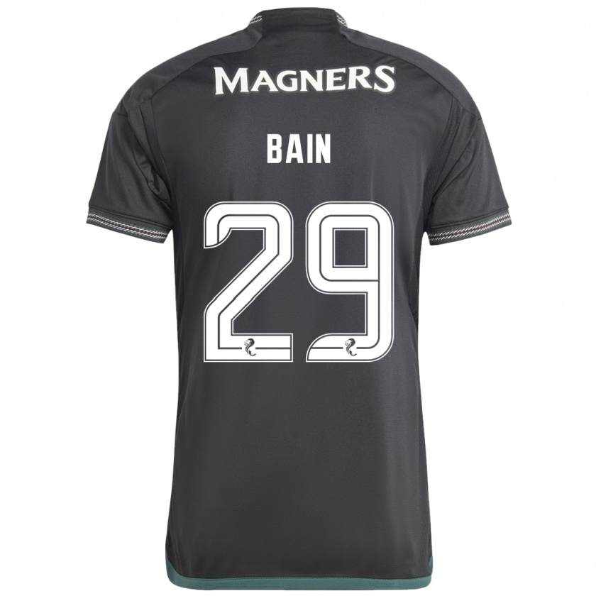 Kandiny Hombre Camiseta Scott Bain #29 Negro 2ª Equipación 2023/24 La Camisa México