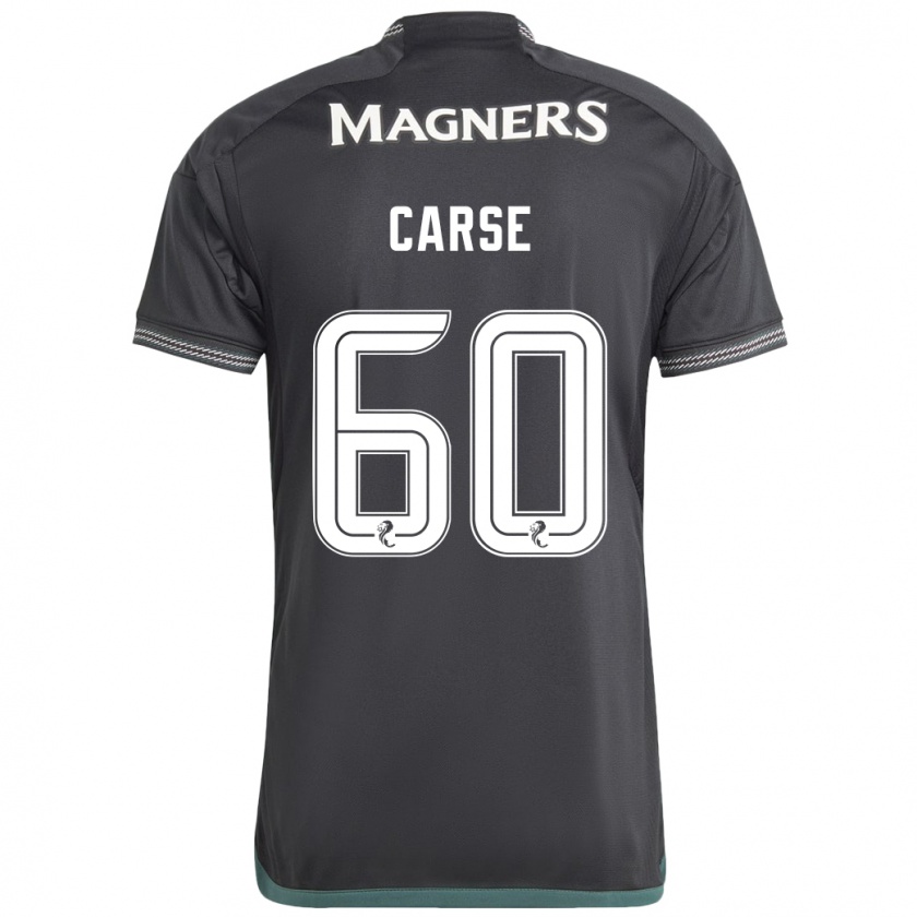 Kandiny Uomo Maglia Mackenzie Carse #60 Nero Kit Gara Away 2023/24 Maglietta