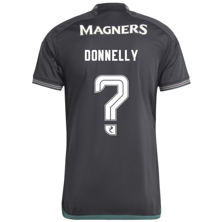 Kandiny Uomo Maglia Jacob Donnelly #0 Nero Kit Gara Away 2023/24 Maglietta