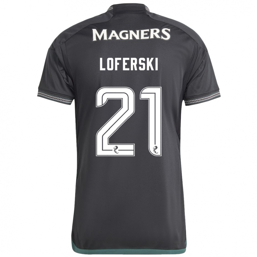 Kandiny Herren Kit Loferski #21 Schwarz Auswärtstrikot Trikot 2023/24 T-Shirt Österreich