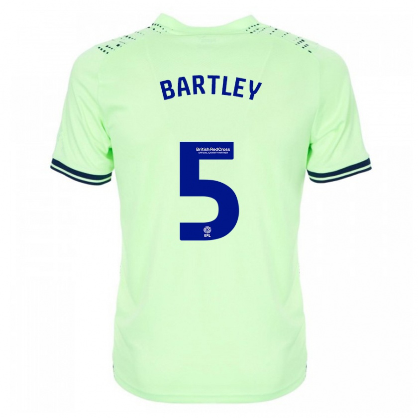 Kandiny Uomo Maglia Kyle Bartley #5 Marina Militare Kit Gara Away 2023/24 Maglietta