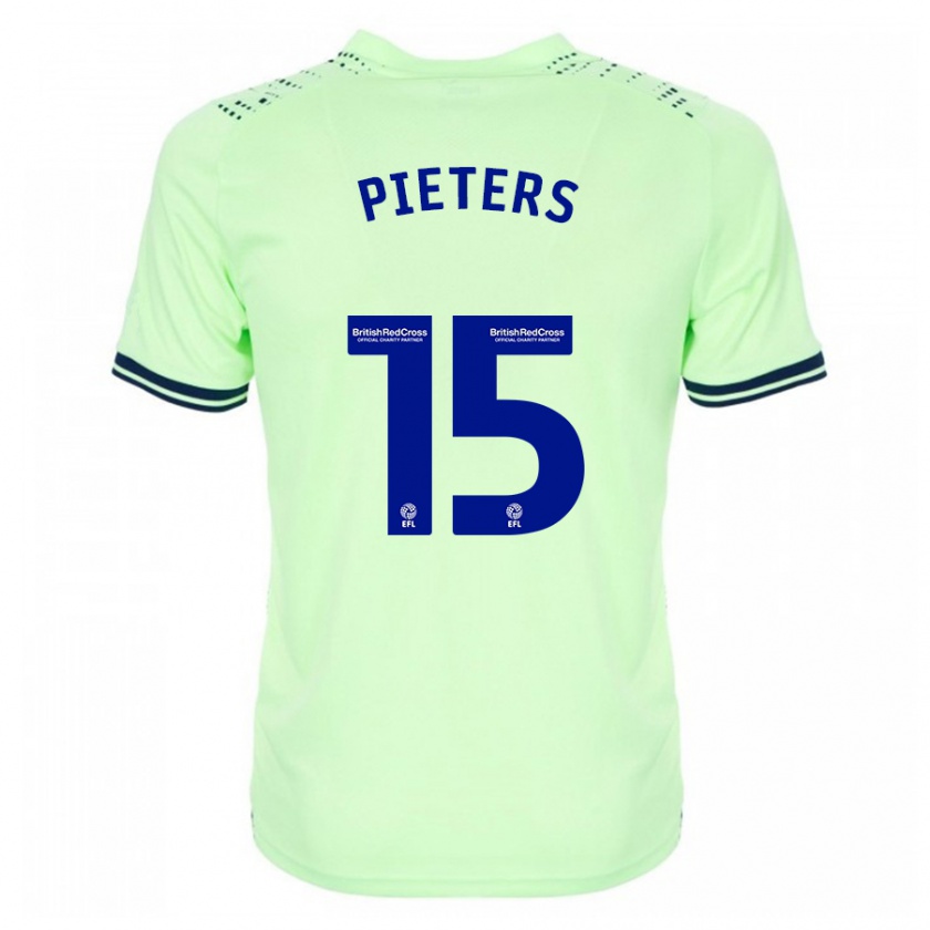 Kandiny Heren Erik Pieters #15 Marine Uitshirt Uittenue 2023/24 T-Shirt België