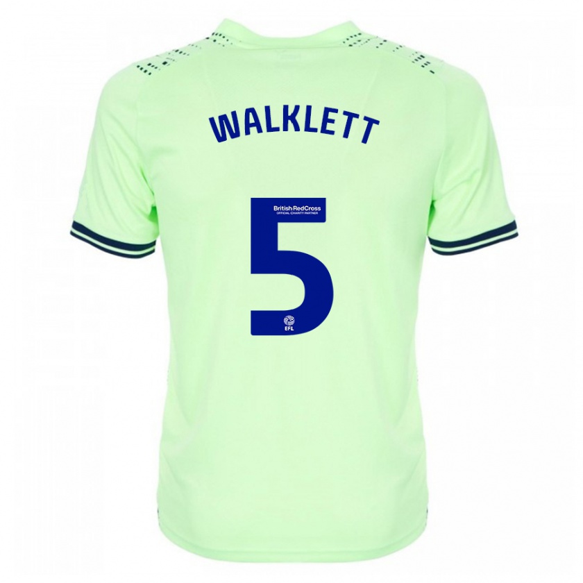 Kandiny Uomo Maglia Kerry Walklett #5 Marina Militare Kit Gara Away 2023/24 Maglietta