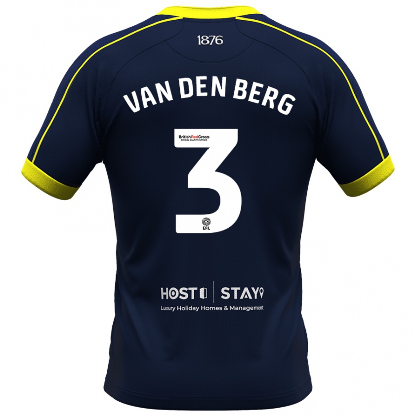 Kandiny Uomo Maglia Rav Van Den Berg #3 Marina Militare Kit Gara Away 2023/24 Maglietta