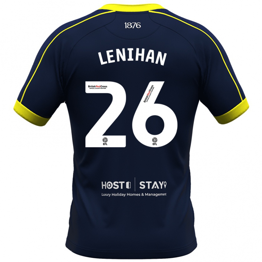 Kandiny Uomo Maglia Darragh Lenihan #26 Marina Militare Kit Gara Away 2023/24 Maglietta