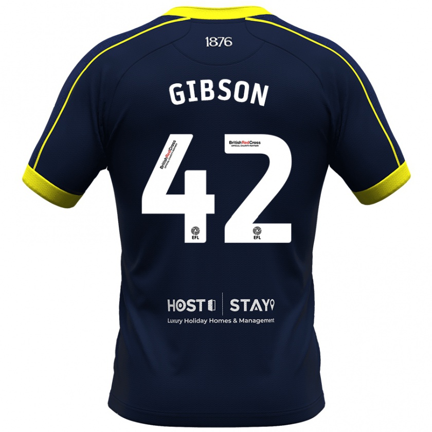 Kandiny Uomo Maglia Joseph Gibson #42 Marina Militare Kit Gara Away 2023/24 Maglietta