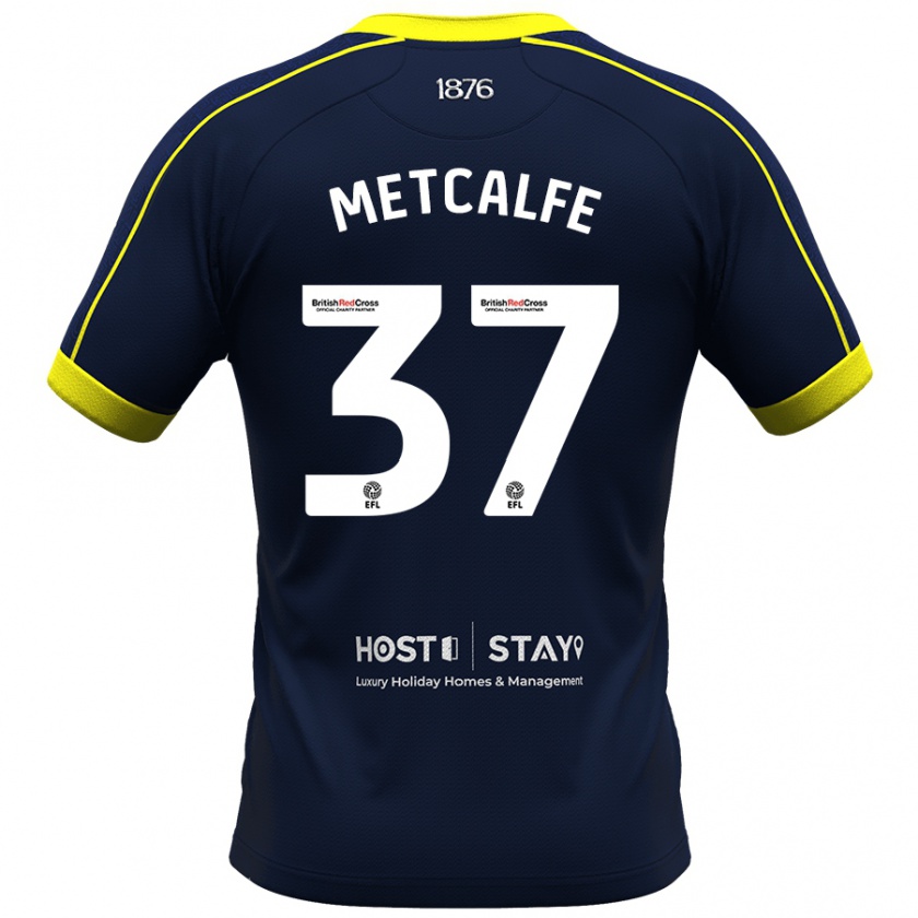 Kandiny Uomo Maglia Max Metcalfe #37 Marina Militare Kit Gara Away 2023/24 Maglietta