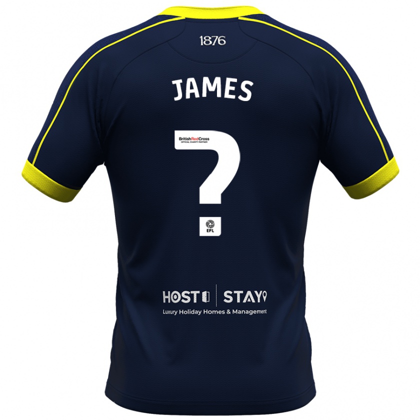 Kandiny Herren Daniel James #0 Marine Auswärtstrikot Trikot 2023/24 T-Shirt Österreich