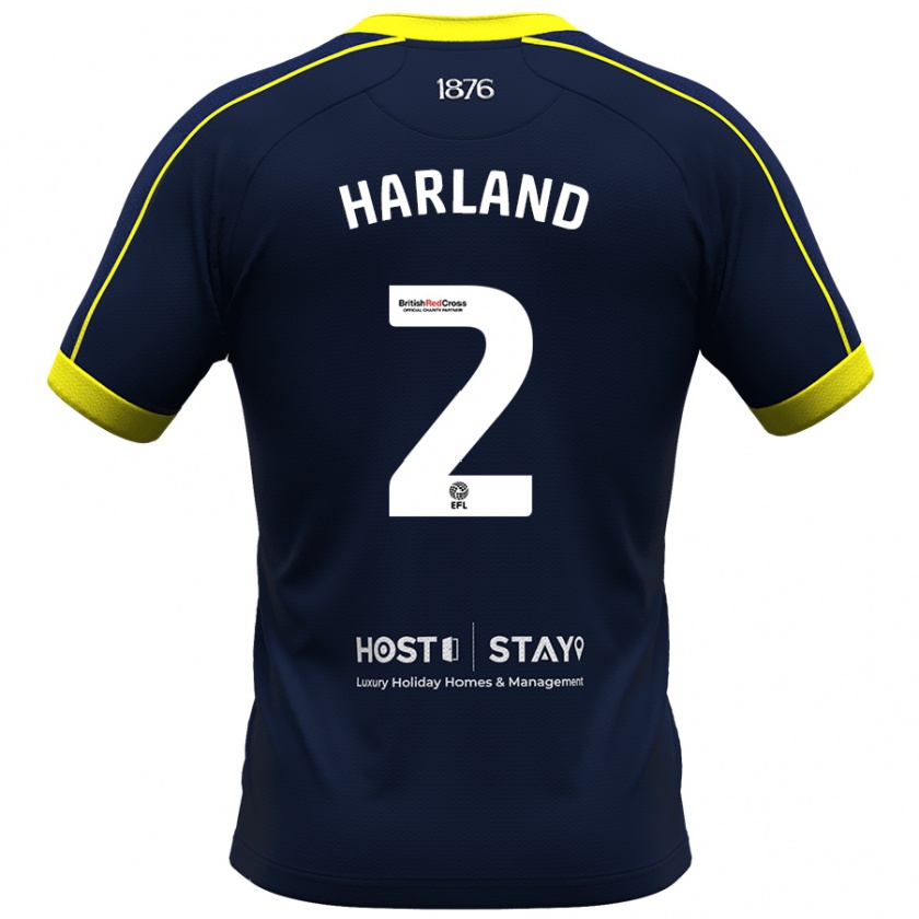 Kandiny Uomo Maglia Jane Harland #2 Marina Militare Kit Gara Away 2023/24 Maglietta