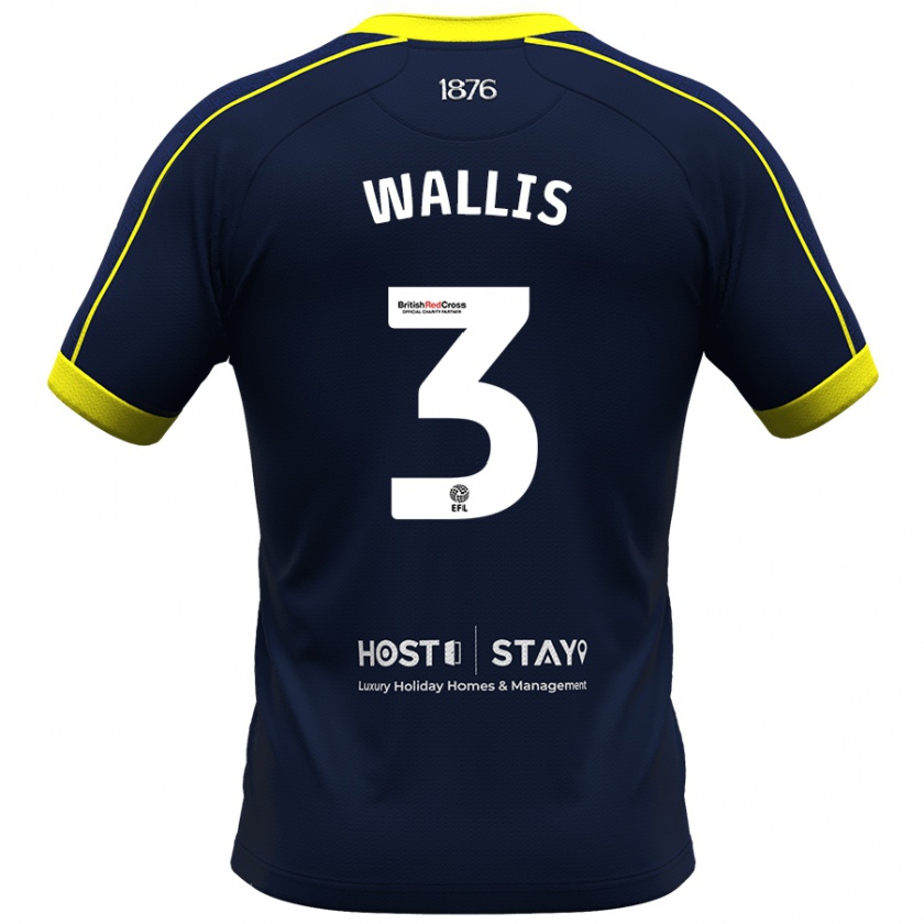 Kandiny Herren Emma Wallis #3 Marine Auswärtstrikot Trikot 2023/24 T-Shirt Österreich