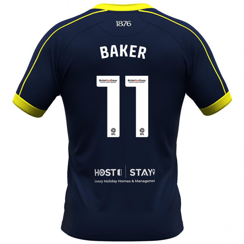 Kandiny Uomo Maglia Ella Baker #11 Marina Militare Kit Gara Away 2023/24 Maglietta